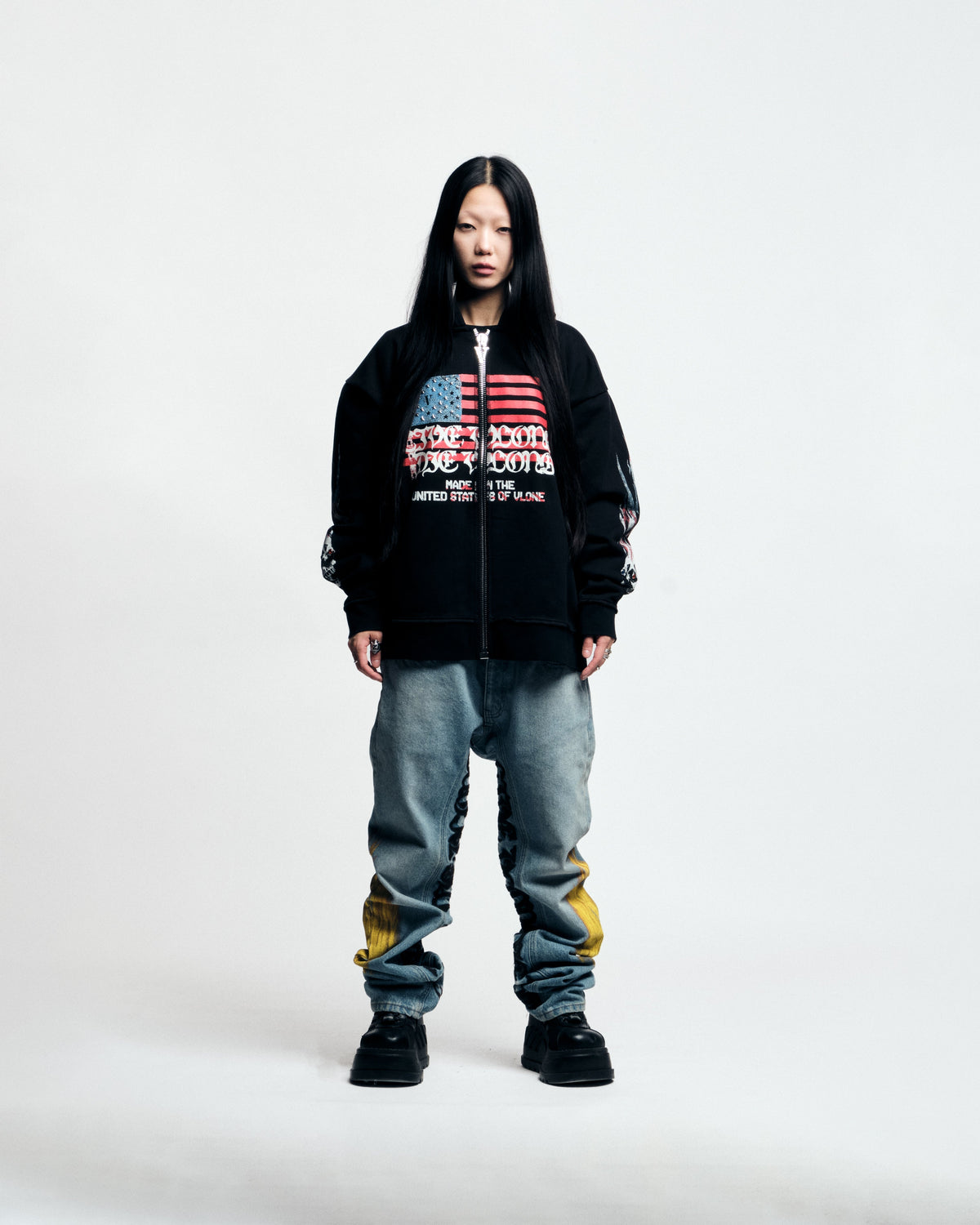 VLONE FLAG Zip Up Hoodie
